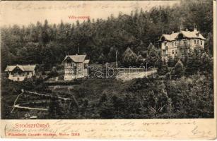 1907 Stószfürdő, Stoósz-fürdő, Kúpele Stós; Villa csoport. Wlaszlovits Gusztáv 4756. / villas (EB)