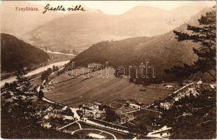 1907 Fenyőháza, Lubochna; látkép. Holczmann Izidor kiadása / general view, spa (EK)