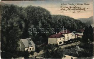 1930 Vihnye, Vihnyefürdő, Kúpele Vyhne; Rákóczi ház / spa, bath, villa (szakadások / tears)