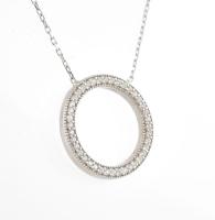 Ezüst(Ag) nyaklánc, Pandora jelzéssel, állítható h: max. 42 cm, bruttó: 3,7 g