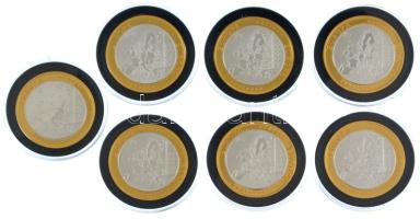 ~2002. "Emlékérem az euróövezet országainak közös valutájáról" aranyozott, ezüstözött Cu-N...