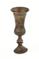 Ezüst(Ag) pálinkás pohár, jelzett, m: 10 cm, nettó: 28,4 g