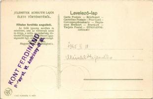 Kossuth Lajos tiszteletére veretett amerikai 18 érem egyike; Kossuth Lajos utazik Amerikába 1851-185...