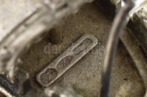 Ezüst(Ag) evezős hajó, jelzett, h: 12 cm, nettó: 187,3 g