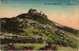 Világos, Siria; vár romjai. Beamter Ödön kiadása / Cetatea Siriei / castle ruins (EB)