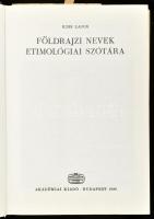 Kiss Lajos: Földrajzi nevek etimológiai szótára. Bp., 1980, Akadémia. Kiadói egészvászon-kötés, kiad...