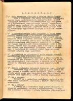 1942 Kolligátum detektív-tanfolyam előadásainak anyagából (büntetőjog, rendészet, stb.): Alvinczi Ro...