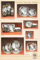 cca 1995 Hollóházi porcelán manufaktúra gazdagon illusztrált katalógusa, többek közt Szász Endre ált...