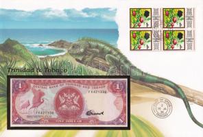 Trinidad és Tobago 1985. 1$ felbélyegzett borítékban, bélyegzéssel T:UNC Trinidad and Tobago 1985. 1 Dollar in envelope with stamp and cancellation C:UNC