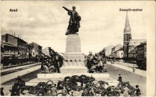 Arad, Kossuth szobor. Kerpel Izsó kiadása / statue, monument