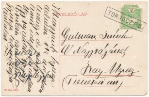 Köpösd, Hájske (Nyitra, Nitra); Báró Piret kastély / castle + "TORNÓCZ P.U." (r)