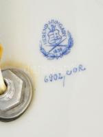 Herendi nagy méretű Apponyi mintás lámpa. Jelzéssel. Porcelán rész hibátlan, búra és szerelék szép á...