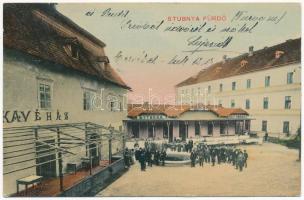 1911 Stubnyafürdő, Túróchévíz, Stubnianske Teplice, Turcianske Teplice; Étterem gyógyterem, kávéház / spa restaurant, cafe (fl)