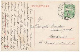 1911 Stubnyafürdő, Túróchévíz, Stubnianske Teplice, Turcianske Teplice; Étterem gyógyterem, kávéház ...