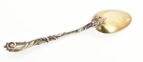 Ezüst(Ag) mokkás kanál, jelzett, h: 12,5 cm, nettó: 17,9 g