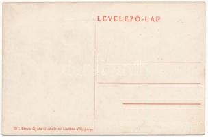 Beckó, Beczkó, Beckov; vár, Kohn Mór üzlete, iskola. Bruck Gyula felvétele és kiadása / hrad / castl...