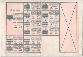 Budapest 1923. "Neuschlosz-Lichtig Repülőgépgyár és Faipari Részvénytársaság" 5db részvény...