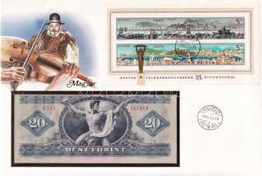 Magyarország 1980. 20Ft felbélyegzett borítékban, bélyegzéssel T:UNC Hungary 1980. 20 Forint in envelope with stamp and cancellation C:UNC