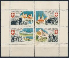 1939 Svájci katonabélyeg négyes kisív