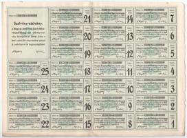 Budapest 1923. "Magyar Amerikai Bank Részvénytársaság" 25 részvénye egyenként 340K-ról, sz...