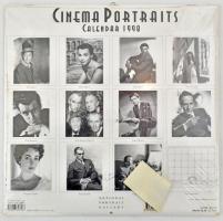 1998 Audrey Hepburn színésznő képeivel illusztrált falinaptár, bontatlan fóliában, hátoldalán apró l...