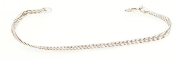 Ezüst(Ag) csavart karkötő, jelzett, h: 18,5 cm, nettó: 6,5 g
