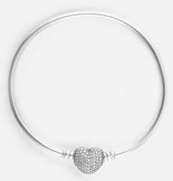 Ezüst(Ag) karperec Pandora jelzéssel, d: 6 cm, bruttó: 8,5 g