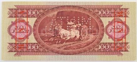 1960. 100Ft "B 274 - 050117" sorozat és sorszámmal illetve piros "MINTA" felülny...