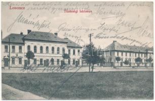 1914 Losonc, Lucenec; Tüzérségi laktanya. Redlinger Ignác kiadása / military artillery barracks (fl)