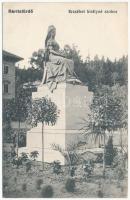 1915 Bártfafürdő, Bardejovské Kúpele, Bardiov, Bardejov; Erzsébet királyné (Sissi) szobor / Empress Elisabeth of Austria (Sisi) statue