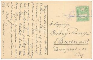 1913 Liptószentmiklós, Liptovsky Mikulás; Kir. járásbíróság és sétány / county court, promenade park