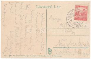 1918 Beszterce, Bistritz, Bistrita; Kórház utca, Sahling szálloda, Bartha Mária üzlete és saját kiad...