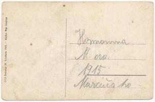 Homonna, Homenau, Humenné; Fő tér az orosz invázió után, felállított katonai tábor. Ambrosi M. felvé...