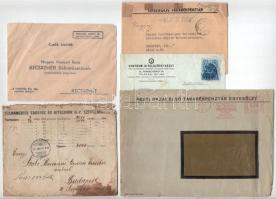 ~1910-1940. 10db vegyes banki irat, boríték T:vegyes, szakadtak is