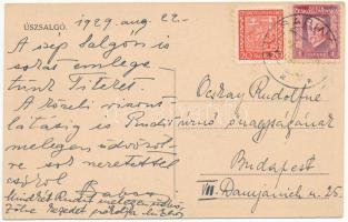 1929 Pusztasalgó, Úszsalgó, Usz-Salgó, Uzovska Salgov (Kisszeben, Sabinov); Péchy kastély / castle