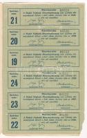 Makó 1917. "Makói Népbank Részvénytársaság" részvénye 100K-ról szelvényekkel, szárazpecsét...