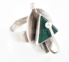 Ezüst(Ag) extravagáns gyűrű, jelzett, méret: 51, bruttó: 6,2 g