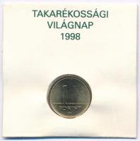 1998. 1Ft Cu-Ni-Zn "OTP / Takarékossági Világnap 1998" csomagolásban T:UNC a csomagolás sérült