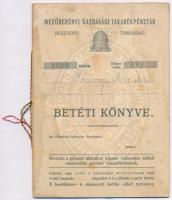 1913. "Mezőberényi Gazdasági Takarékpénztár Részvény-Társaság" betéti könyve használt, foltos állapotban