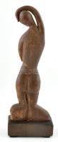 MT jelzéssel: absztrakt női figura, jelzett, hibátlan, m: 28 cm