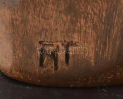 MT jelzéssel: absztrakt női figura, jelzett, hibátlan, m: 28 cm