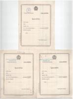 1949-1950. 6db tervkölcsön igazolásé és jegyzési ív tétel