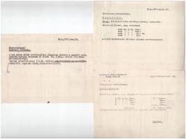 1949-1950. 6db tervkölcsön igazolásé és jegyzési ív tétel