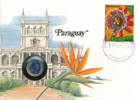 Paraguay 1978. 5G, felbélyegzett borítékban, bélyegzéssel, német nyelvű leírással T:UNC1 Paraguay 1978. 5 Guaranies in envelope with stamp and cancellation, with German description C:UNC