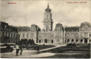 Keszthely, Festetics palota a park felől. Kiadja Mérei Ignácz 491. sz.