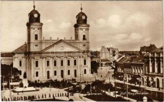 Debrecen, Református nagytemplom, villamos