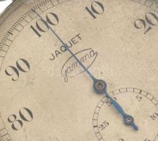 Jacquet Gamma svájci stopper, fém házzal, jelzéssel, szép állapotban, működik, d: 6 cm