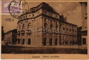 1924 Szeged, Városi színház. Bartos Lipót kiadása (EK)