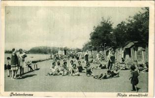 Balatonkenese, Közös strandfürdő. Monostory György 25. sz. (EK)