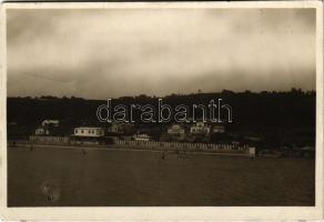 1929 Balatonfűzfő, strand. Kiadja Pongrácz Áruház fiókja